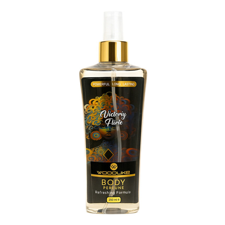 بادی اسپلش زنانه وودلایک مدل Victoriy Flirte حجم 250 میلیلیتر