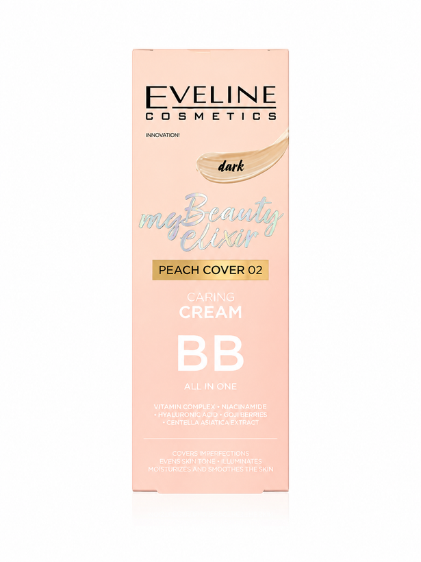 بیبی کرم اولاین My Beauty Elixir Caring BB Cream Peach Cover 02 حجم 30 میلیلیتر
