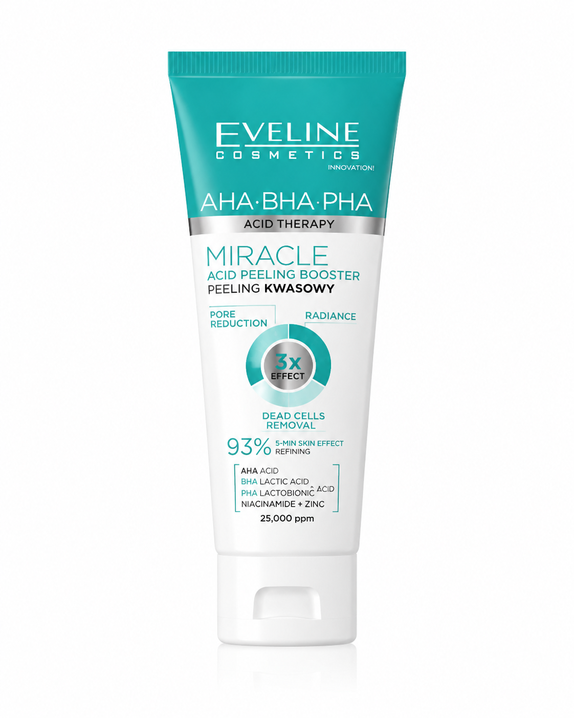 کرم لایه‌بردار و پیلینگ صورت اولاین AHA BHA PHA Acid Therapy Miracle Acid Peeling Booster حجم 40 میلی‌لیتر