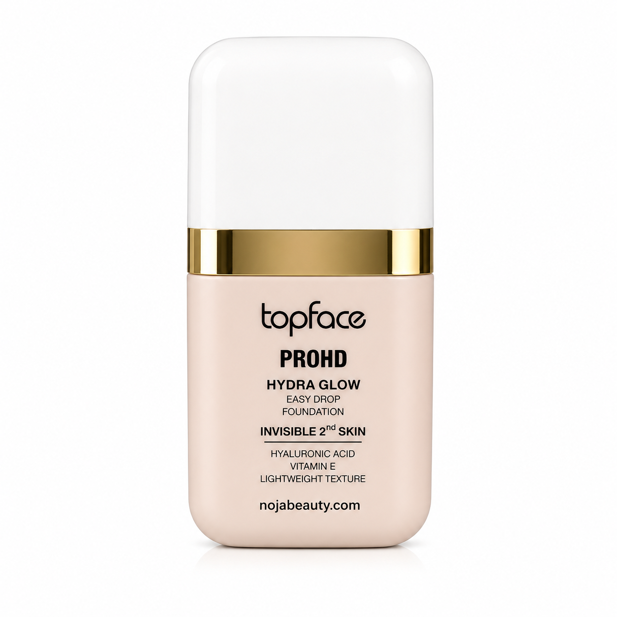 کرم پودر تاپ‌فیس PROHD Hydra Glow Easy Drop Foundation با جلوه طبیعی و درخشان، حاوی هیالورونیک اسید و ویتامین E