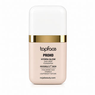 کرم پودر تاپفیس PROHD Hydra Glow Easy Drop Foundation با جلوه طبیعی و درخشان، حاوی هیالورونیک اسید و ویتامین E