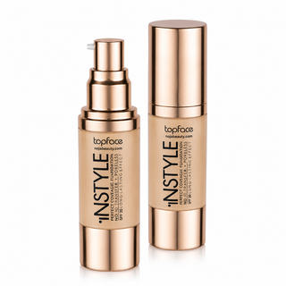 کرم پودر تاپفیس مدل پرفکت کاور Instyle Perfect Coverage Foundation SPF20 حجم 35 میلیلیتر با پوشش بالا و ماندگاری طولانی، مناسب انواع پوست.