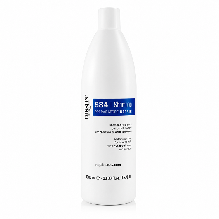 شامپو دیکسون ترمیمکننده مو S84 مدل Riparatore Repair حجم 1000 میلیلیتر مناسب موهای آسیبدیده، رنگشده و دکلره.