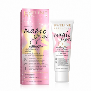 کرم CC ضد قرمزی و آبرسان اولاین Eveline Magic Skin CC مناسب پوست خشک و حساس