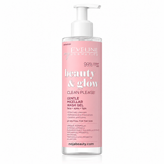 ژل شستشوی میسلار Beauty & Glow اولاین برای صورت، چشم و لب حجم 200 میلیلیتر