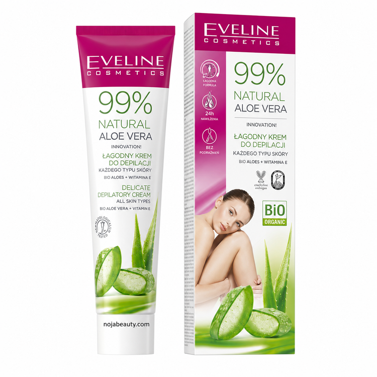 کرم موبر آلوئهورا اولاین 99% Natural Aloe Vera حجم 125 میلیلیتر