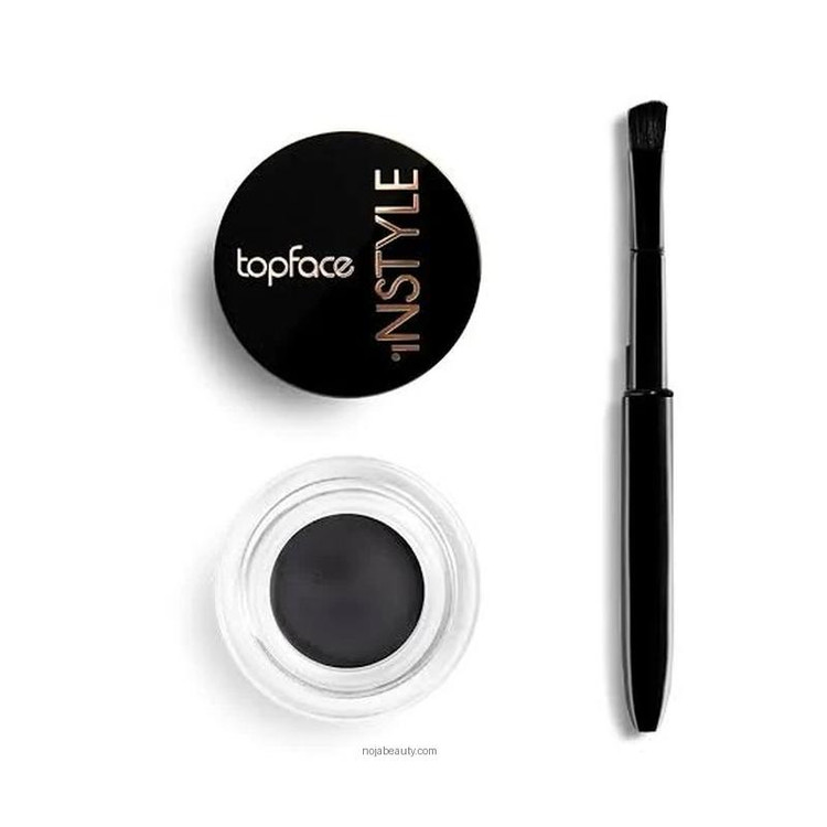 خط چشم ژلهای تاپ فیس مدل Instyle مشکی به همراه براش مخصوص - نوژابیوتی