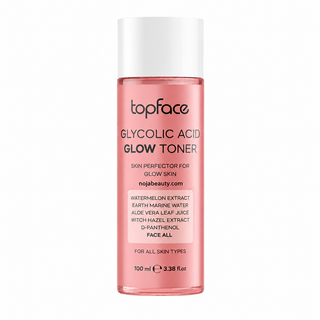 تونر گلیکولیک اسید تاپ فیس Glow Toner حاوی عصاره هندوانه و آلوئهورا حجم ۱۰۰ میلیلیتر