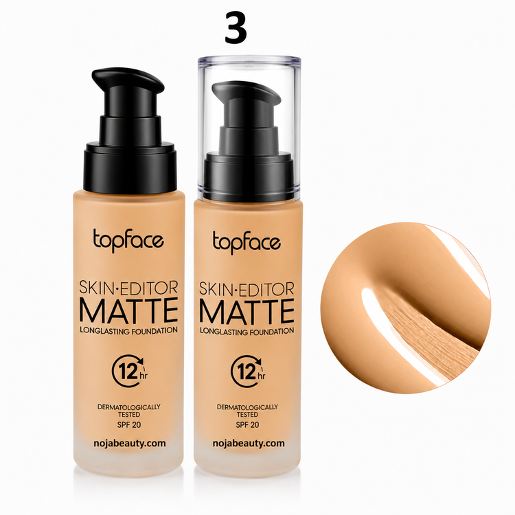 کرم پودرتاپ فیس مدل اسکین ادیتور مات Skin Editor Matte SPF20 ماندگاری 12 ساعته حجم 35 میلی لیتر