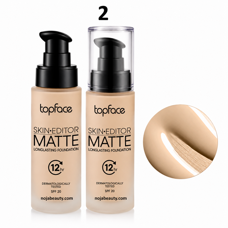 کرم پودرتاپ فیس مدل اسکین ادیتور مات Skin Editor Matte SPF20 ماندگاری 12 ساعته حجم 35 میلی لیتر