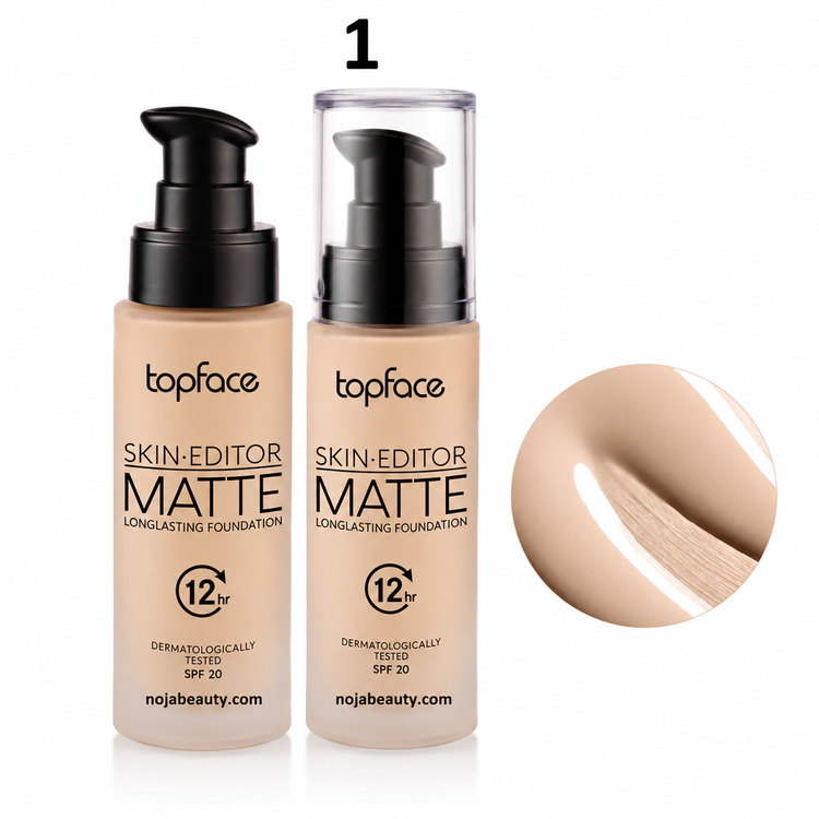 کرم پودرتاپ فیس مدل اسکین ادیتور مات Skin Editor Matte SPF20 ماندگاری 12 ساعته حجم 35 میلی لیتر
