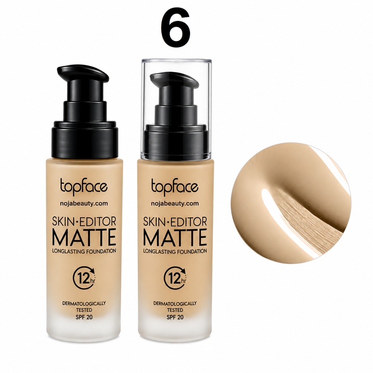 کرم پودرتاپ فیس مدل اسکین ادیتور مات Skin Editor Matte SPF20 ماندگاری 12 ساعته حجم 35 میلی لیتر