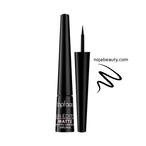 خط چشم تاپ فیس مدل اسکین ادیتور Skin Editor Matte Carbon Black مشکی مات حجم 2.5 میلیلیتر