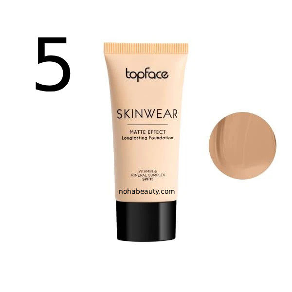 کرم پودر تاپ فیس مدل اسکین ویر Skinwear با جلوه مات و ماندگار حجم ۳۰ میلیلیتر