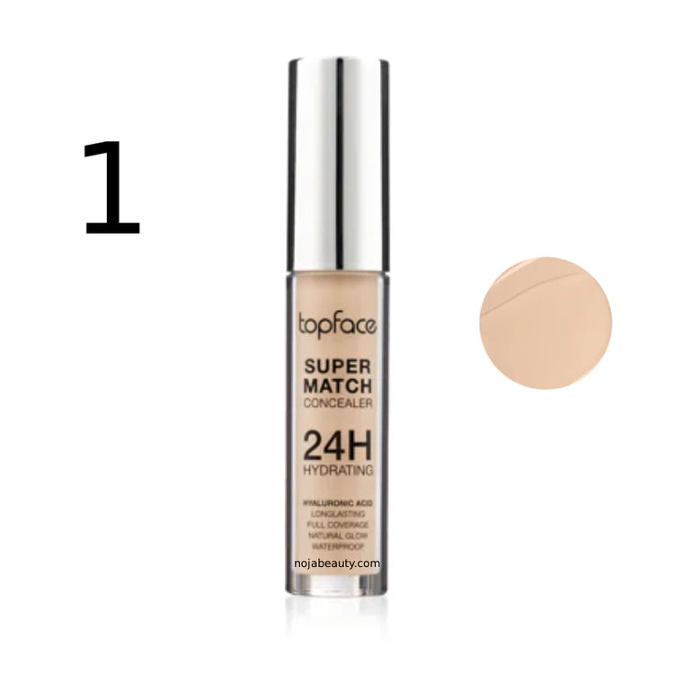 کانسیلر تاپ فیس مدل سوپر مچ 24H Hydrating حجم ۶ میلیلیتر با هیالورونیک اسید