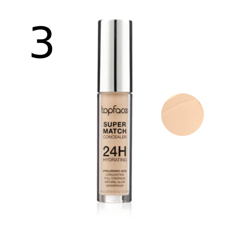 کانسیلر تاپ فیس مدل سوپر مچ 24H Hydrating حجم ۶ میلیلیتر با هیالورونیک اسید