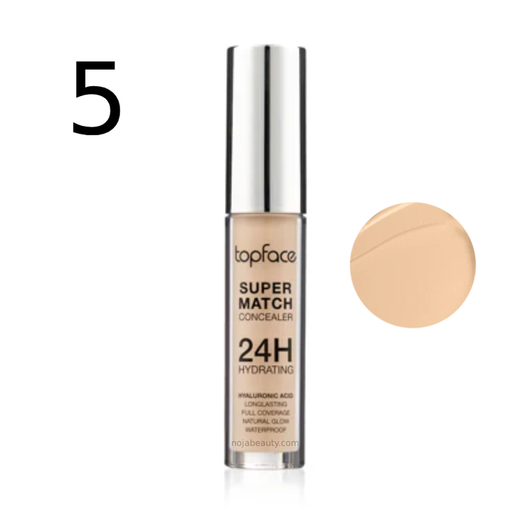کانسیلر تاپ فیس مدل سوپر مچ 24H Hydrating حجم ۶ میلیلیتر با هیالورونیک اسید