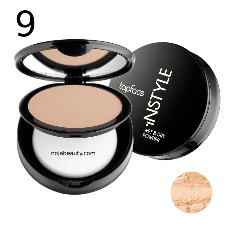 پنکیک دوکاره تاپ فیس مدل Instyle Wet & Dry Powder حجم ۱۰ گرم