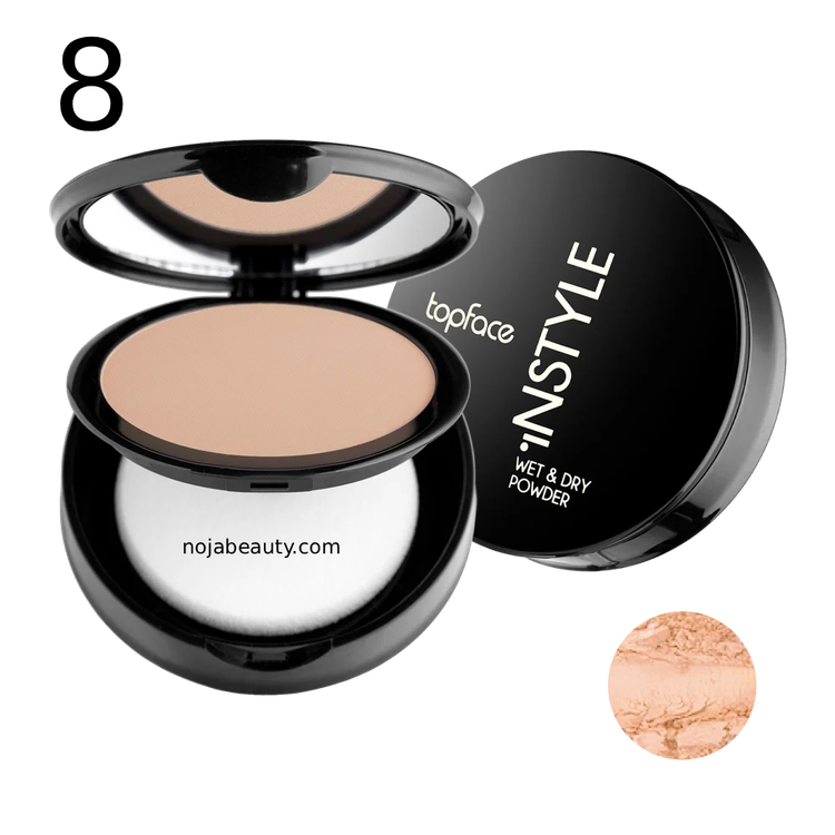 پنکیک دوکاره تاپ فیس مدل Instyle Wet & Dry Powder حجم ۱۰ گرم
