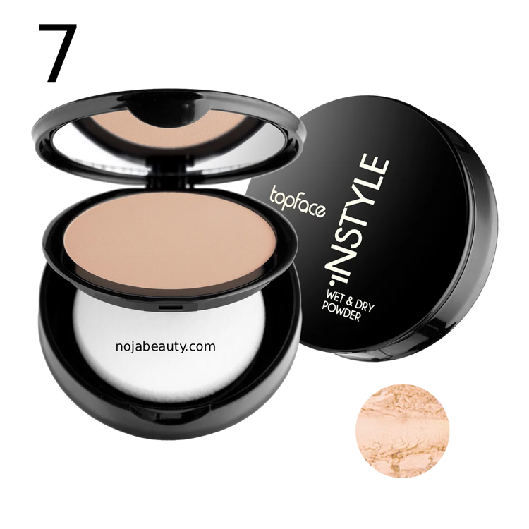پنکیک دوکاره تاپ فیس مدل Instyle Wet & Dry Powder حجم ۱۰ گرم