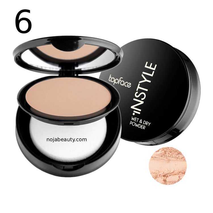 پنکیک دوکاره تاپ فیس مدل Instyle Wet & Dry Powder حجم ۱۰ گرم
