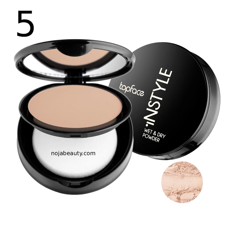 پنکیک دوکاره تاپ فیس مدل Instyle Wet & Dry Powder حجم ۱۰ گرم