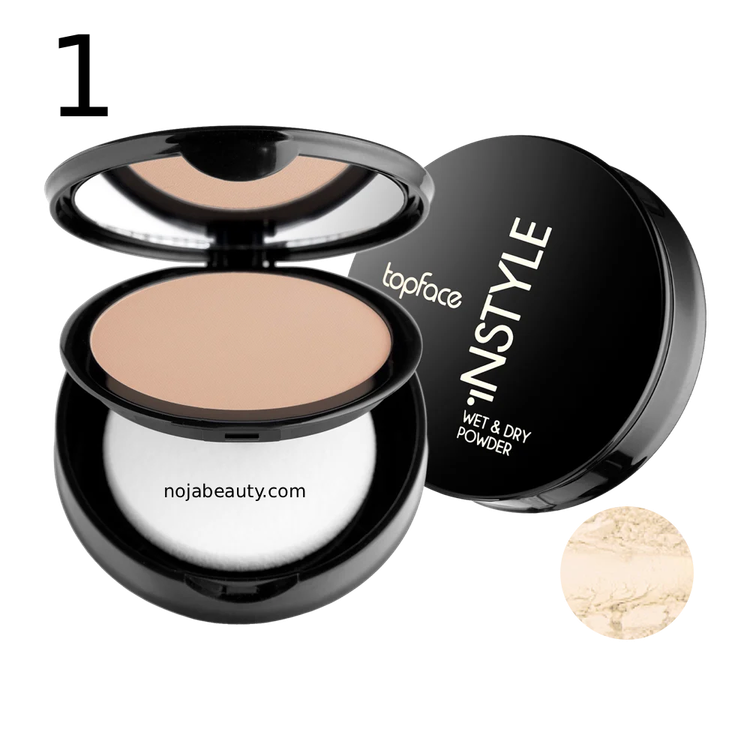 پنکیک دوکاره تاپ فیس مدل Instyle Wet & Dry Powder حجم ۱۰ گرم