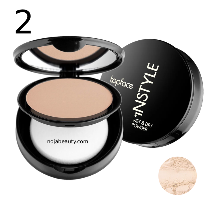 پنکیک دوکاره تاپ فیس مدل Instyle Wet & Dry Powder حجم ۱۰ گرم
