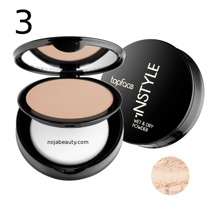 پنکیک دوکاره تاپ فیس مدل Instyle Wet & Dry Powder حجم ۱۰ گرم