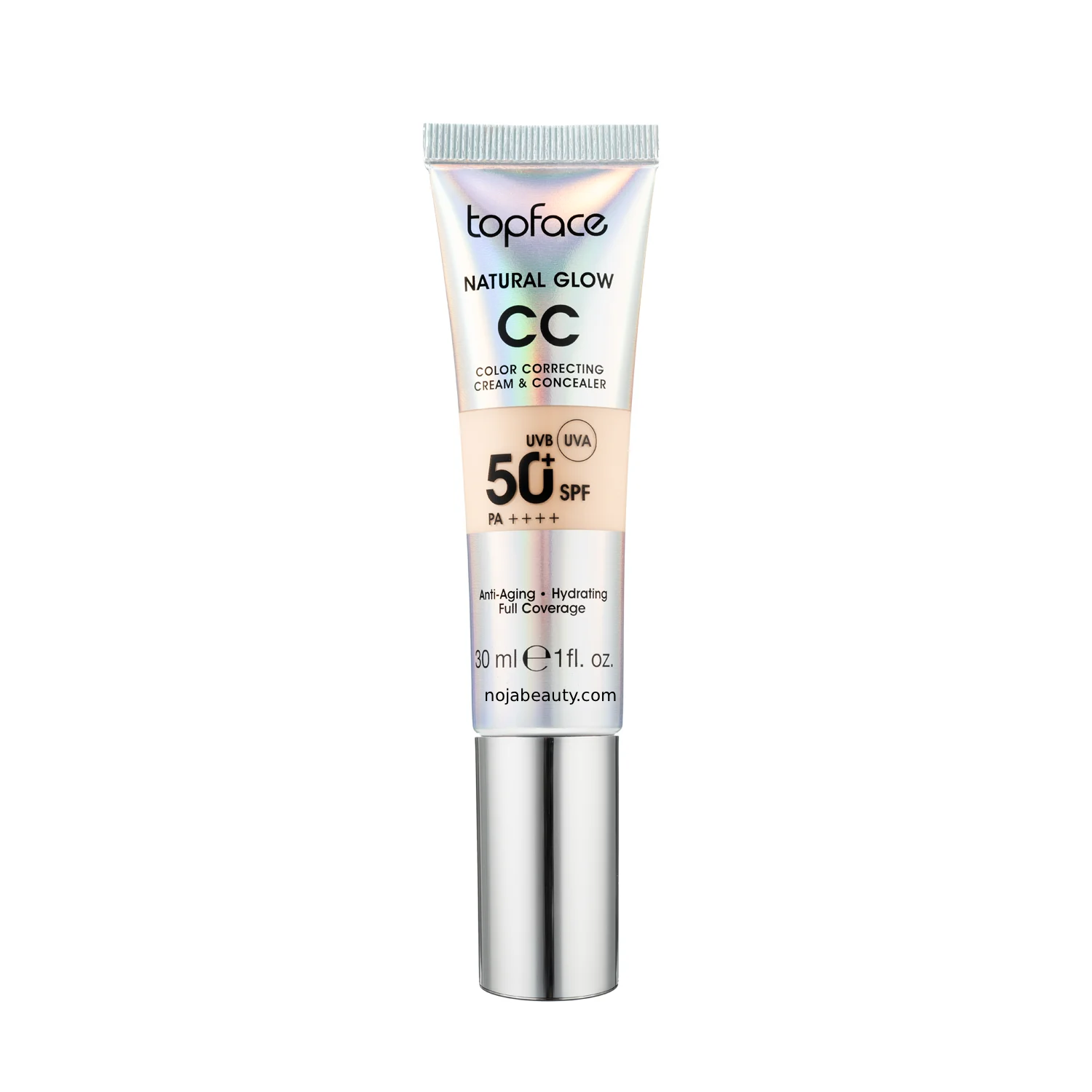 سی سی کرم تاپ فیس مدل Natural Glow CC Cream & Concealer حجم ۳۰ میلی‌لیتر