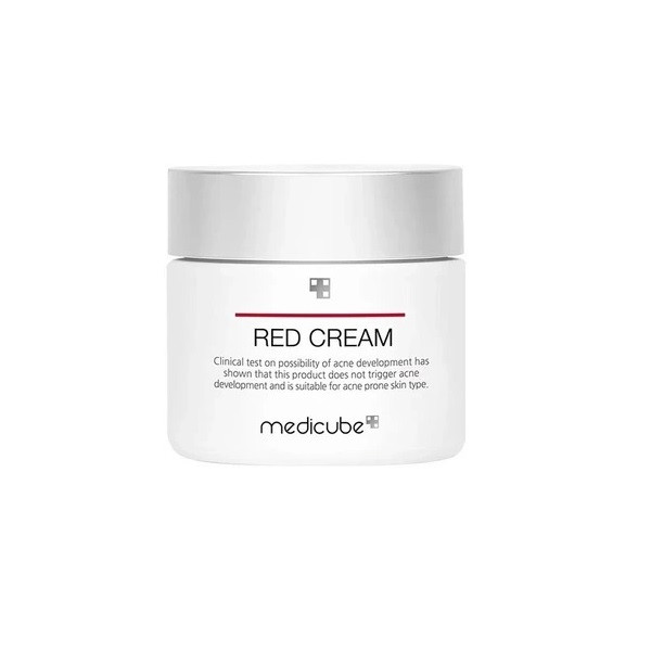 کرم ضدجوش صورت مدیکیوب مدل RED CREAM مناسب برای پوست چرب و مختلط حجم 50 میلی‌لیتر