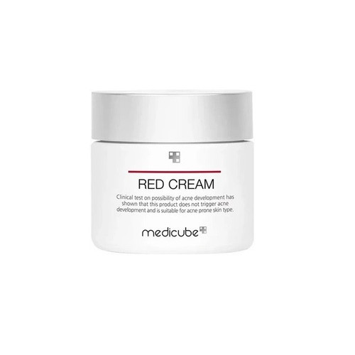 کرم ضدجوش صورت مدیکیوب مدل RED CREAM مناسب برای پوست چرب و مختلط حجم 50 میلیلیتر