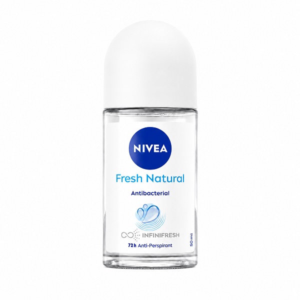 رول ضد تعریق نیوا Fresh Natural با محافظت ۷۲ ساعته و رایحه تازه حجم ۵۰ میلی‌لیتر