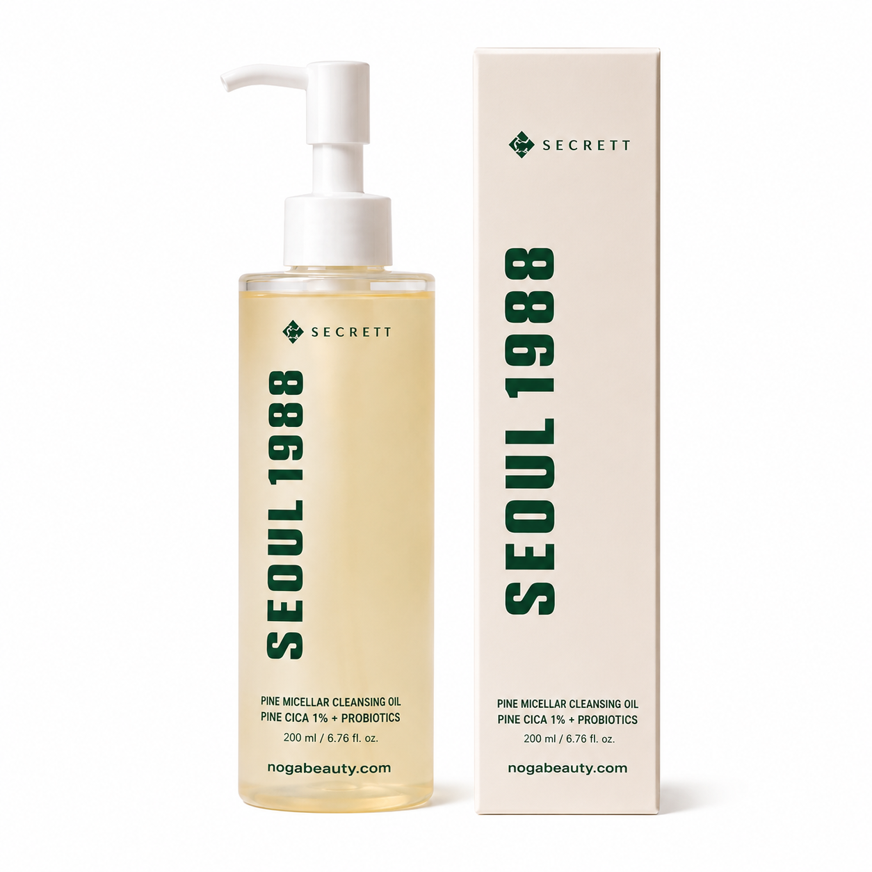 روغن پاک کننده صورت سئول 1988 مدل Pine Cica 1% + Probiotics حجم 200 میلی‌لیتر