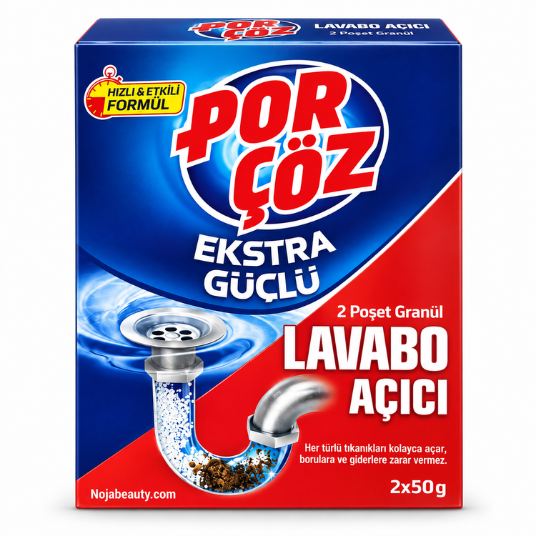گرانول لوله بازکن پورچوز مدل Ekstra Güçlü حجم ۲×۵۰ گرم