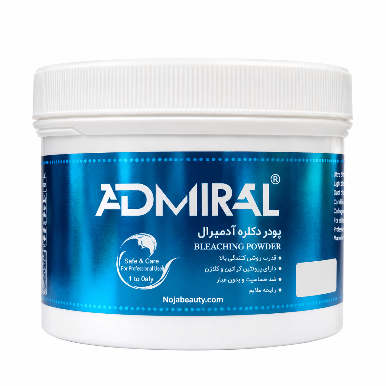 پودر دکلره سفید آدمیرال مدل Bleaching Powder وزن ۵۰۰ گرم