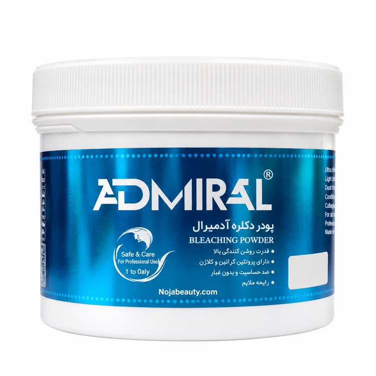 پودر دکلره سفید آدمیرال مدل Bleaching Powder وزن ۵۰۰ گرم