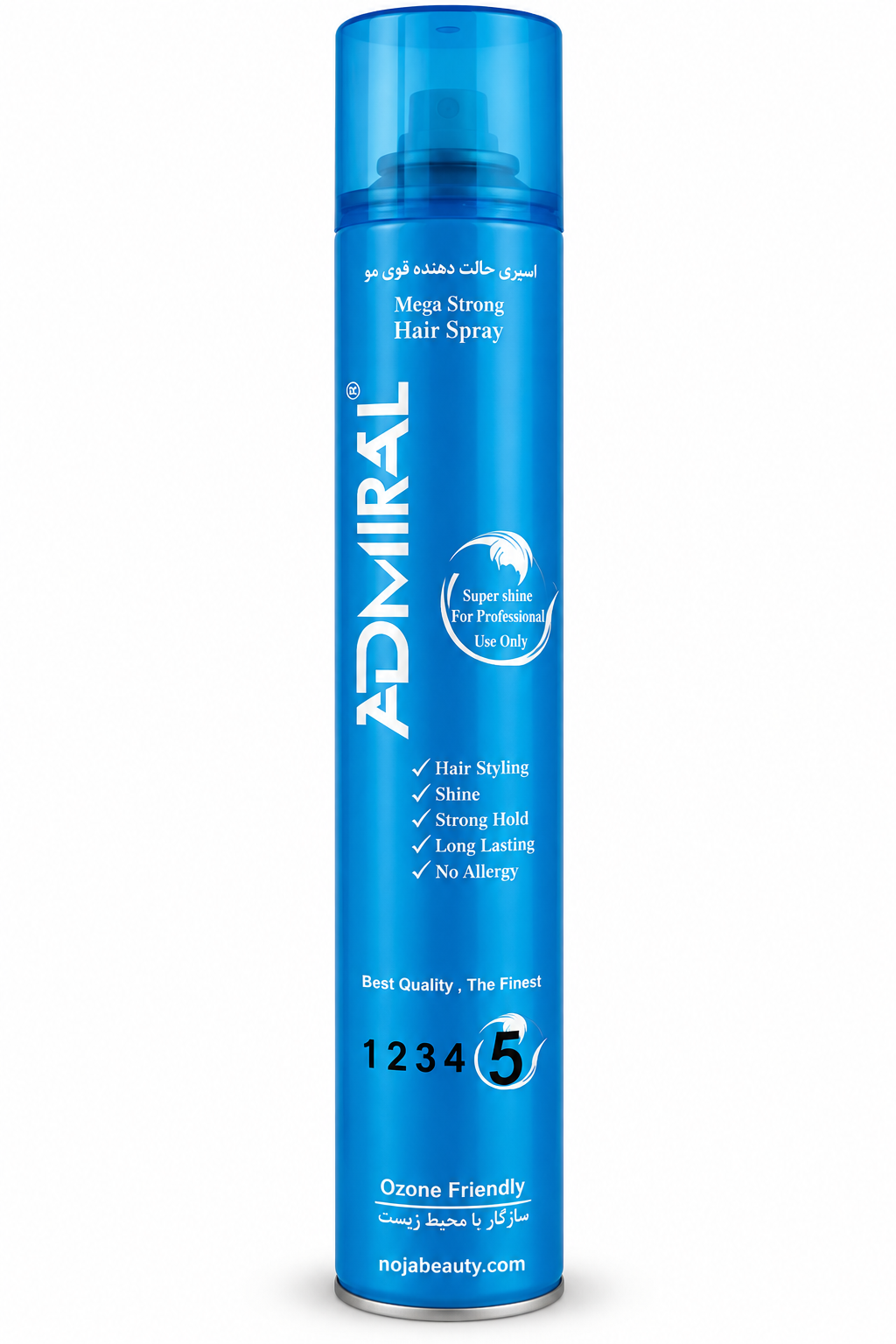 خرید و قیمت اسپری حالت‌دهنده مو ادمیرال مدل Mega Strong شماره 5 حجم 450 میلی‌لیتر