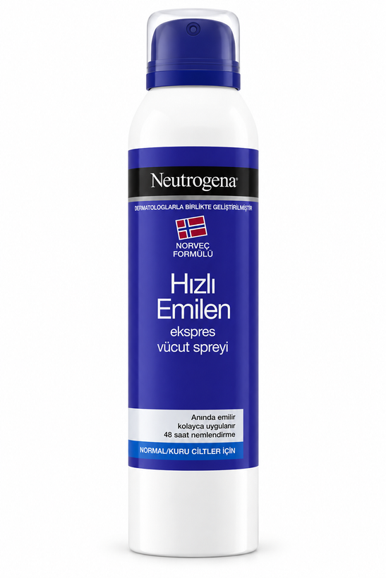 اسپری مرطوبکننده بدن نوتروژینا مدل Hızlı Emilen Express حجم 200 میلیلیتر