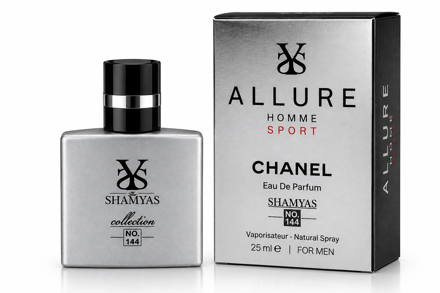 خرید و قیمت ادکلن شمیاس مدل Allure Homme Sport شماره 144 حجم 25 میلی‌لیتر
