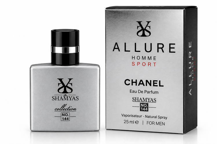 خرید و قیمت ادکلن شمیاس مدل Allure Homme Sport شماره 144 حجم 25 میلیلیتر