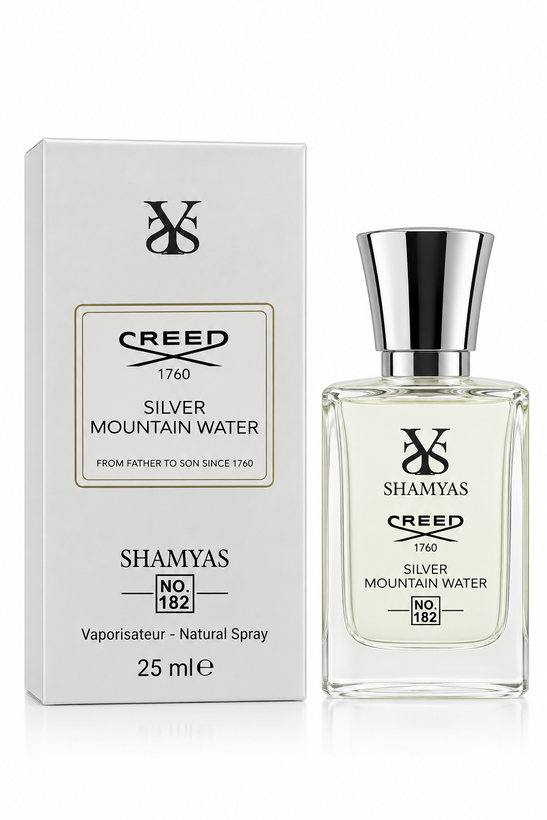 ادکلن شمیاس مدل Creed Silver Mountain Water شماره 182 حجم 25 میلیلیتر