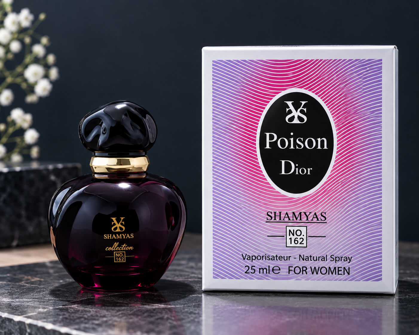 ادکلن زنانه شمیاس مدل Poison Dior شماره 162 حجم 25 میلی‌لیتر