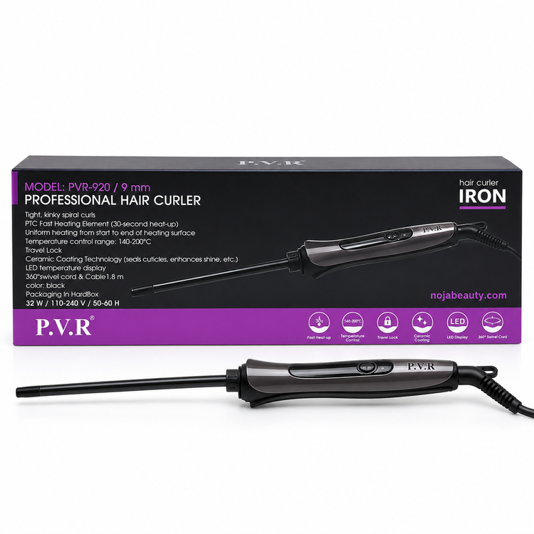 دستگاه فر کننده مو حرفهای پالور مدل PVR-920 سایز 9 میلیمتر