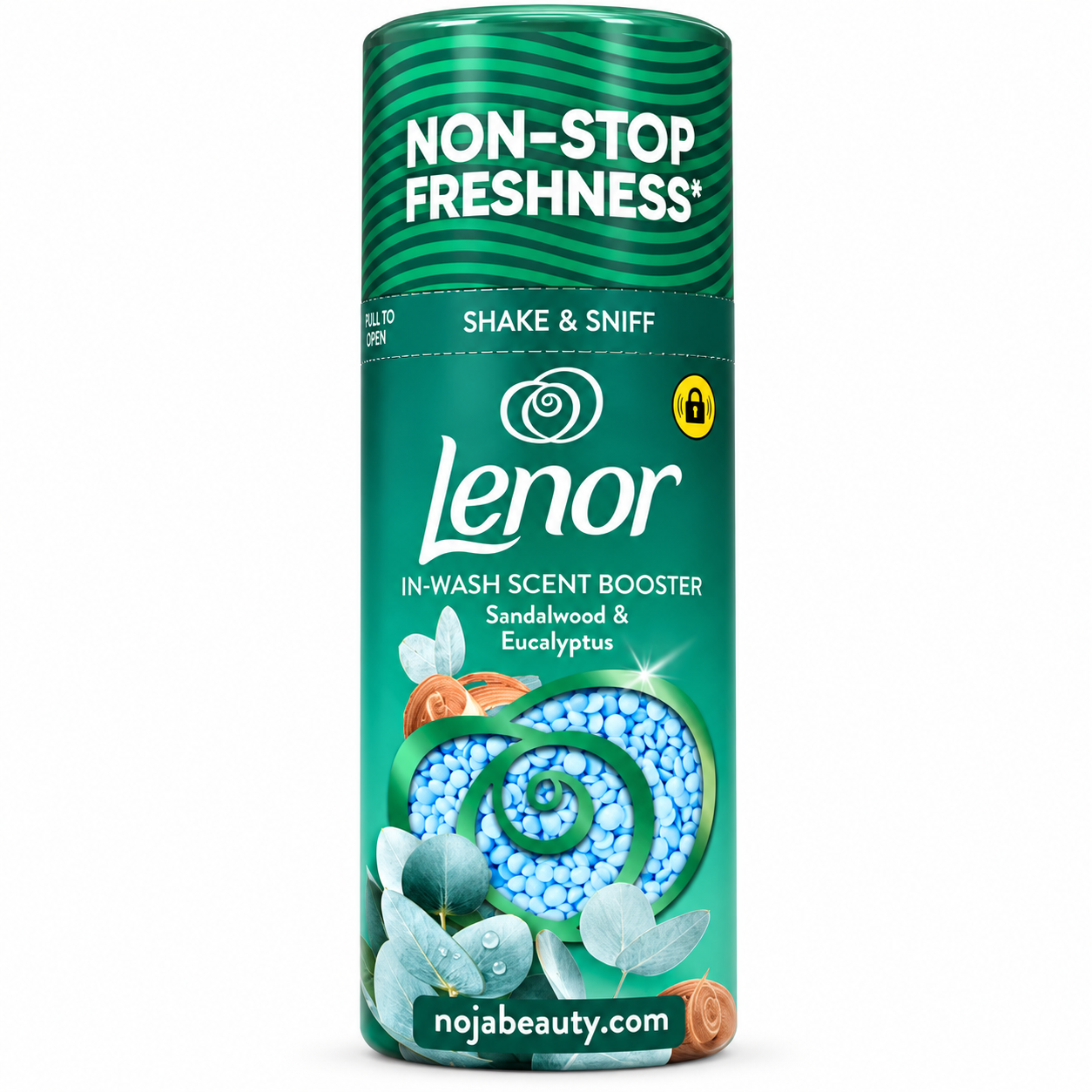 دانه خوشبوکننده لباس لنور Sandalwood & Eucalyptus مدل In-Wash Scent Booster وزن ۱۵۵ گرم