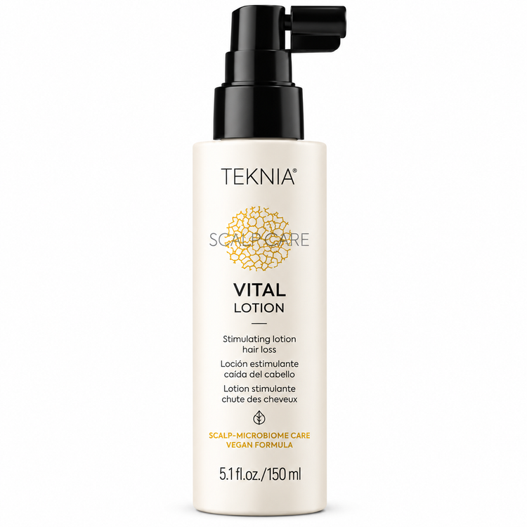 لوسیون ضد ریزش تکنیا Scalp Care Vital مناسب موهای ضعیف و مستعد ریزش حجم ۱۵۰ میلیلیتر
