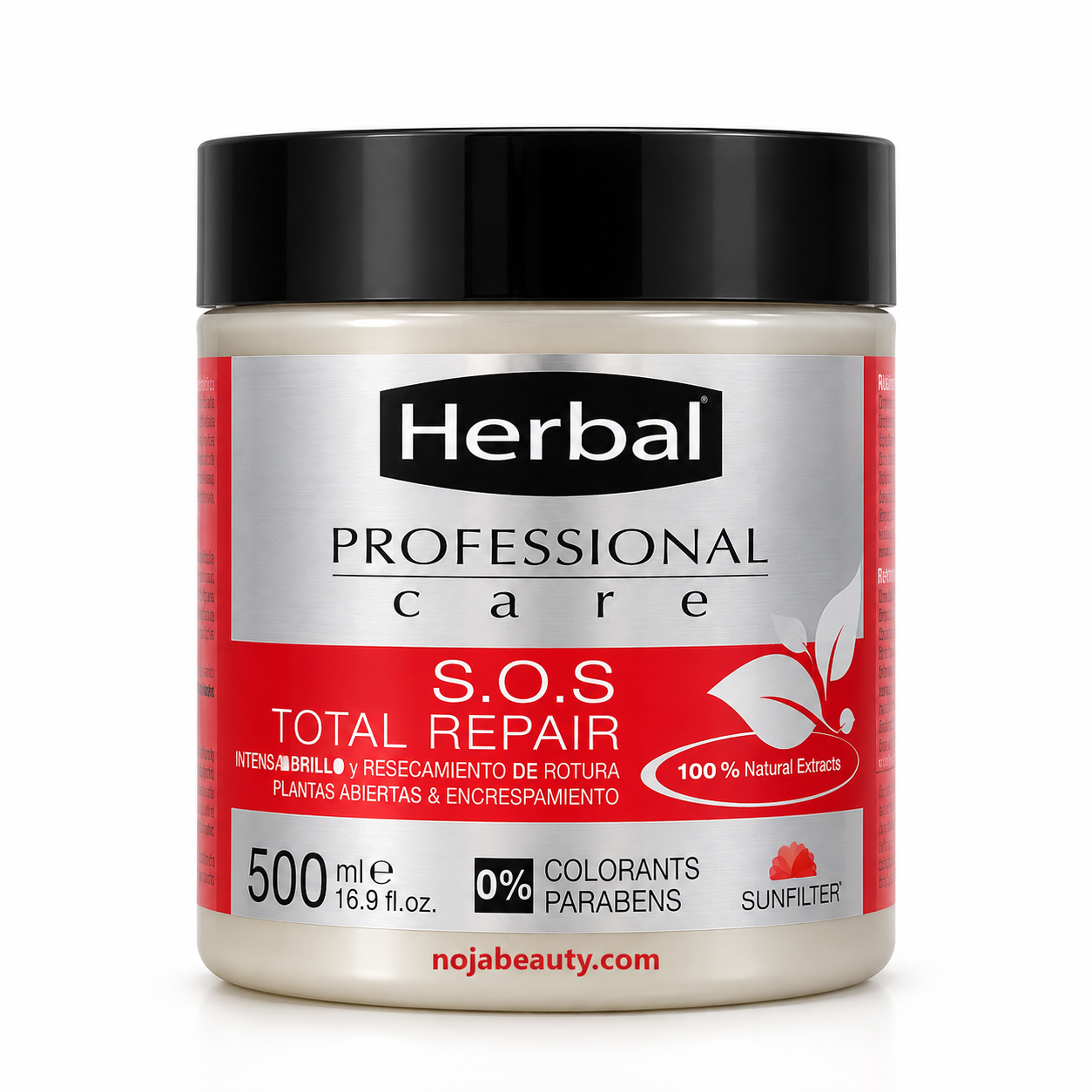 ماسک مو هربال پروفشنال کر S.O.S Total Repair حاوی روغن جوجوبا و فیتوسرامید مناسب موهای خشک و آسیب‌دیده حجم ۵۰۰ میلی‌لیتر