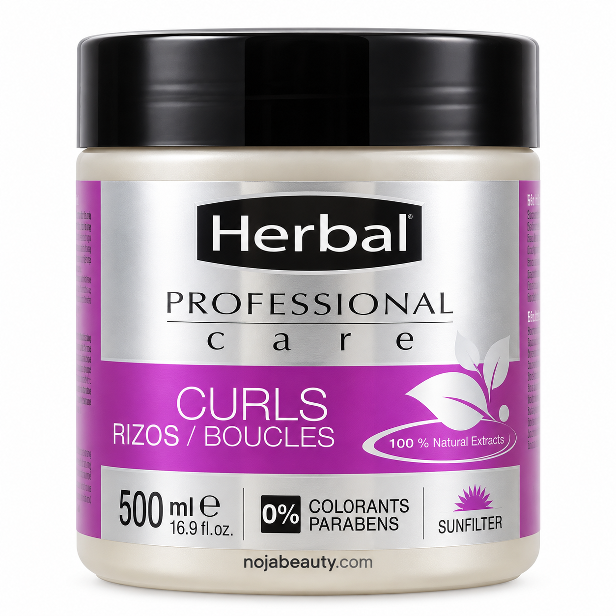 ماسک مو هربال Herbal Professional Care مدل Curls مخصوص موهای فر حجم ۵۰۰ میلی‌لیتر