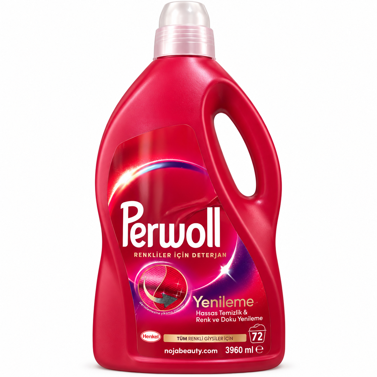 مایع لباسشویی پرول Perwoll Renew مخصوص لباس‌های رنگی حجم ۳۹۶۰ میلی‌لیتر و ۷۲ شستشو