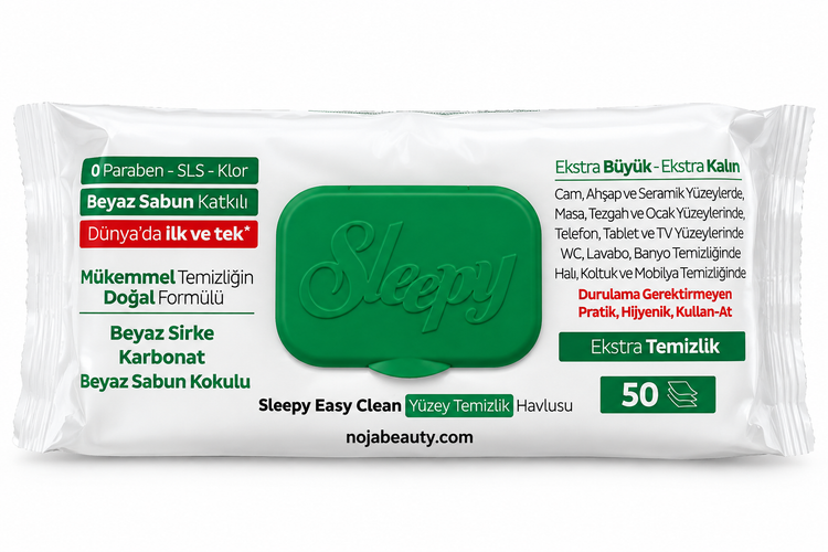 Sleepy Easy Clean Surface Cleaning Wipes White Soap 50 Sheets